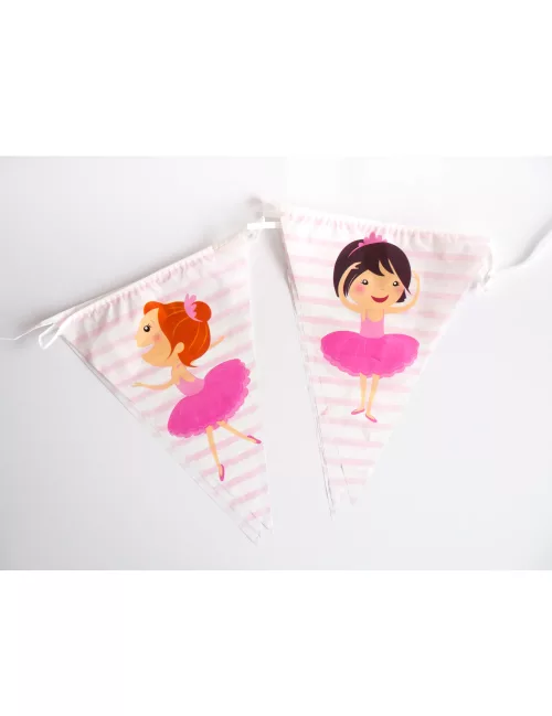 Photo du produit Guirlande fanions Ballerines 270 cm