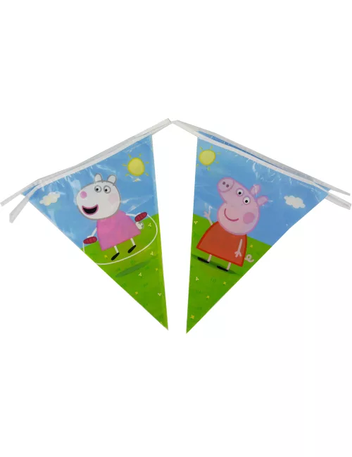 Photo du produit Guirlande fanions Peppa Pig 270 cm