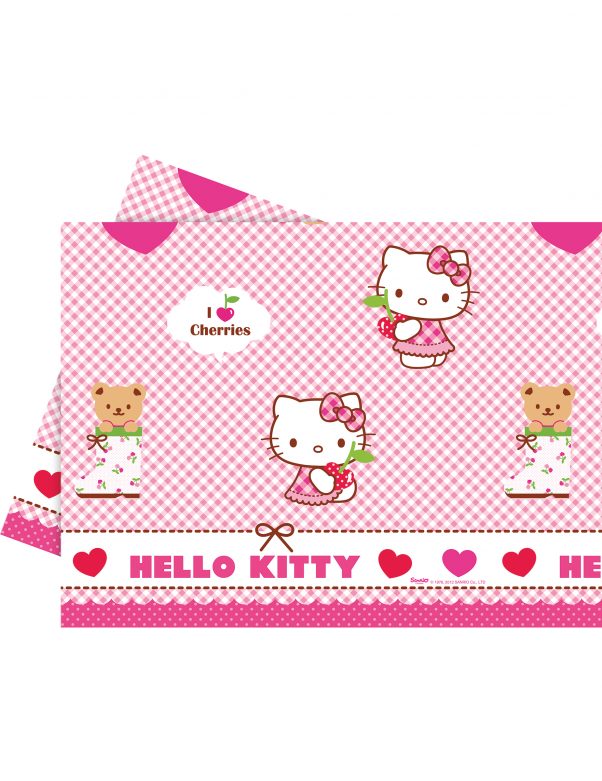 Photo du produit Nappe en plastique Hello Kitty 120 x 180 cm