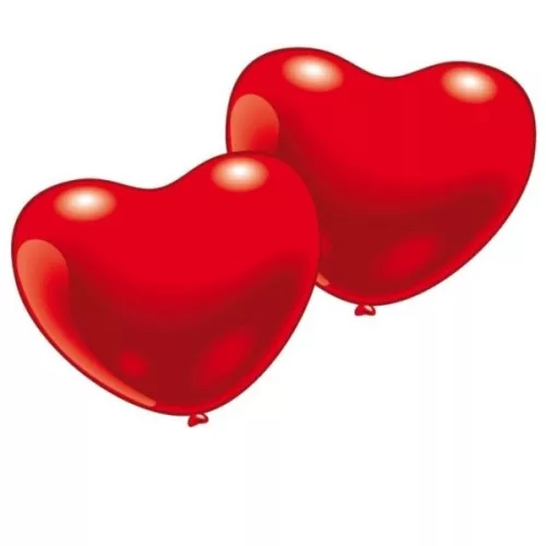 Photo du produit 10 Ballons coeur rouge