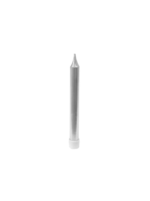 Photo du produit 10 Bougies d'anniversaire argentées métallisées 7 cm