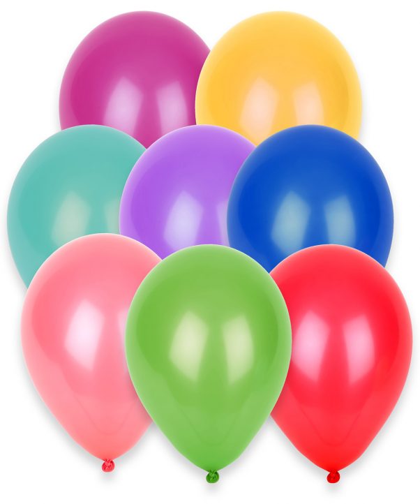Photo du produit 100 Ballons différentes couleurs 27 cm