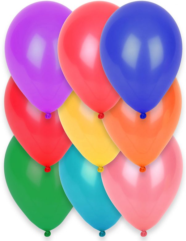 Photo du produit 12 Ballons biodégradables différentes couleurs 28 cm