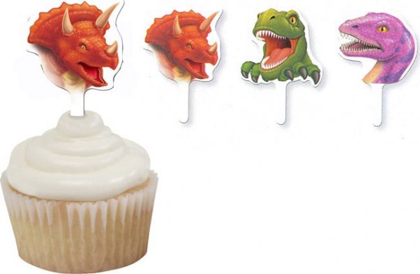 Photo du produit 12 Décorations gâteaux Anniversaire Dinosaures