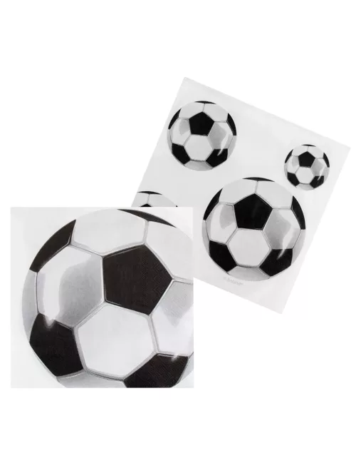 Photo du produit 12 Serviettes en papier Foot party 33 x 33 cm