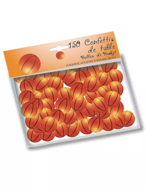 Photo du produit 150 Confettis de table Ballons de Basket