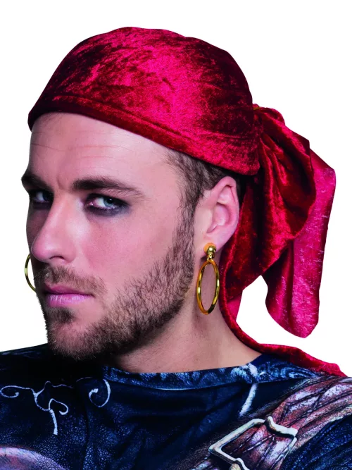 Photo du produit 2 Boucles d'oreilles dorées pirate adulte