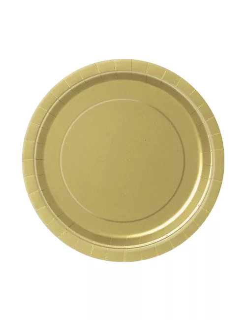 Photo du produit 20 Petites assiettes en carton or