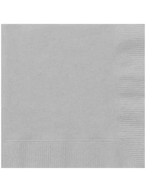 Photo du produit 20 Serviettes en papier Argenté 33 x 33 cm