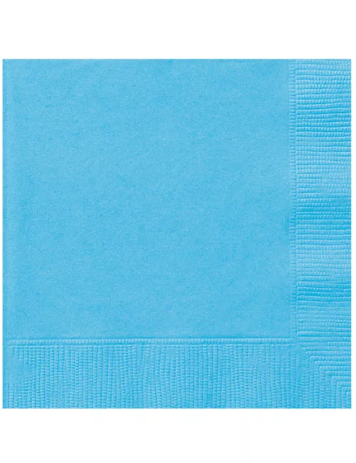 Photo du produit 20 Serviettes en papier Bleu pastel 33 x 33 cm