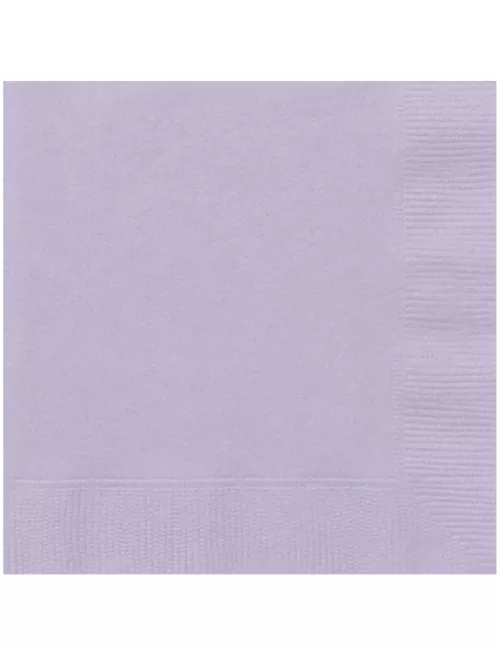 Photo du produit 20 Serviettes en papier Lavande uni 33 x 33