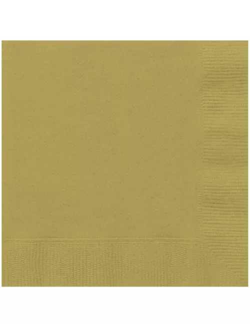 Photo du produit 20 Serviettes en papier Or 33 x 33 cm