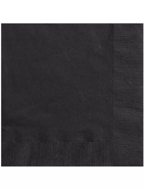 Photo du produit 20 Serviettes en papier Noir 33 x 33 cm