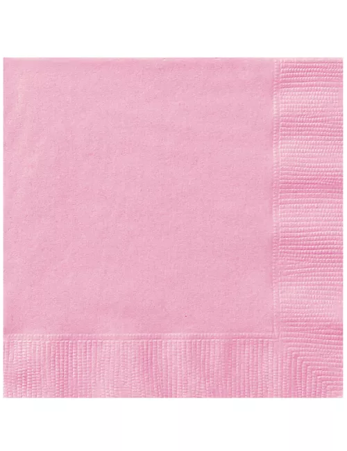 Photo du produit 20 Serviettes en papier Rose clair 33 x 33 cm