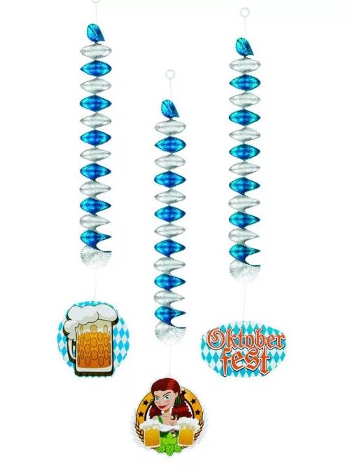 Photo du produit 3 Décorations à suspendre 60 cm Oktoberfest