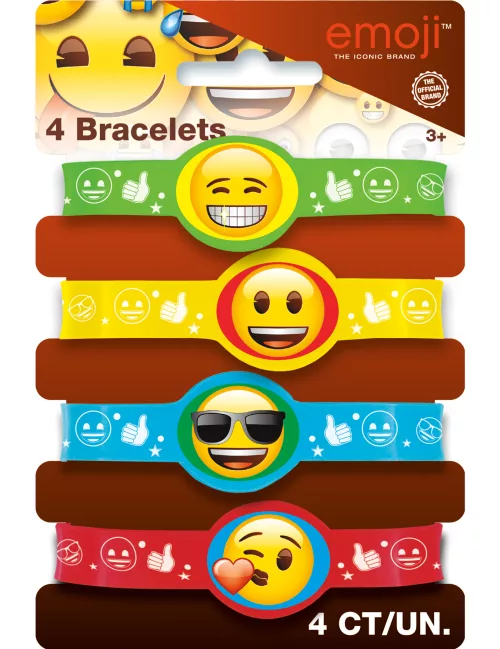 Photo du produit 4 Bracelets en caoutchouc Emoji