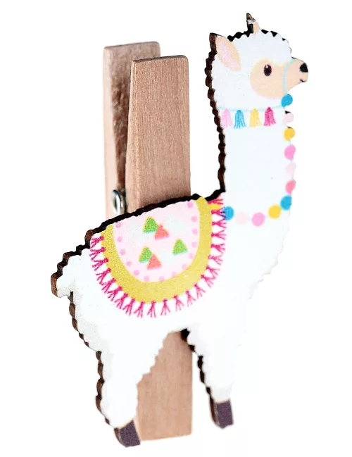 Photo du produit 4 Pinces en bois lama 4,5 cm