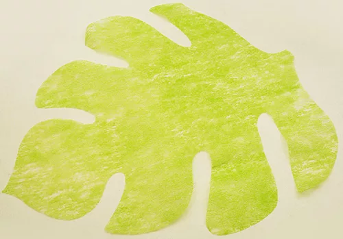 Photo du produit 4 Sets de table en forme de feuille vert anis 35 x 40 cm