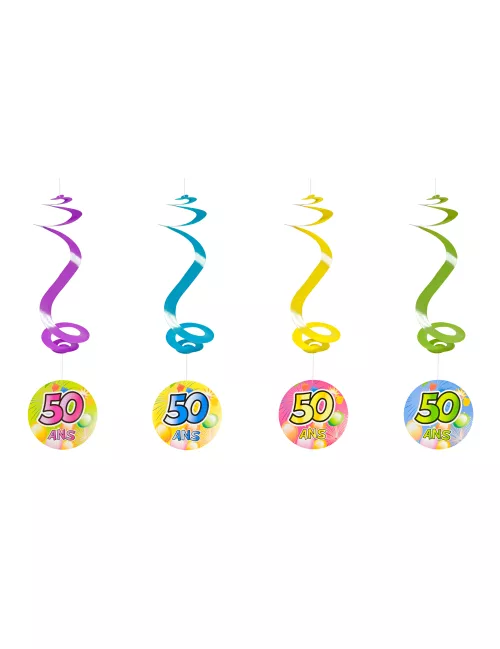 Photo du produit 4 Suspensions spirale 50 ans Fiesta 60 cm