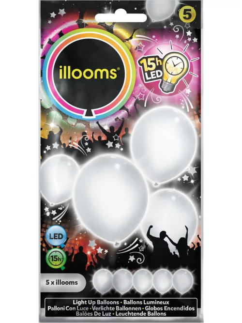 Photo du produit 5 Ballons LED blancs Illooms ®