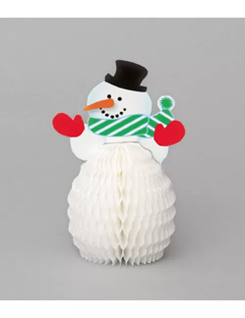 Photo du produit 4 Mini centres de table Bonhomme de neige 15 cm