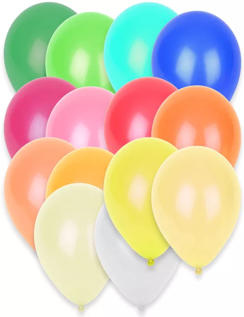 Photo du produit 50 ballons assortiment de couleurs