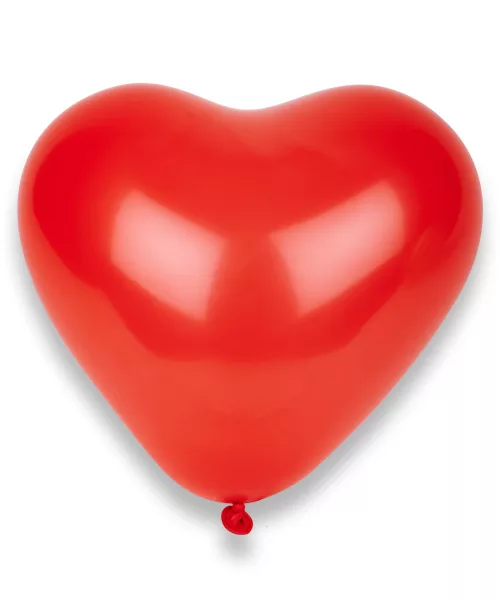 Photo du produit 50 Ballons coeurs rouges 32 cm