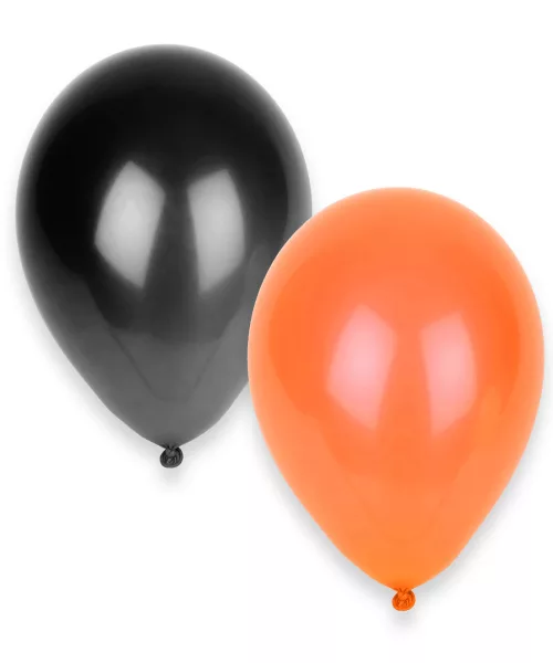 Photo du produit 50 Ballons noirs et orange Halloween