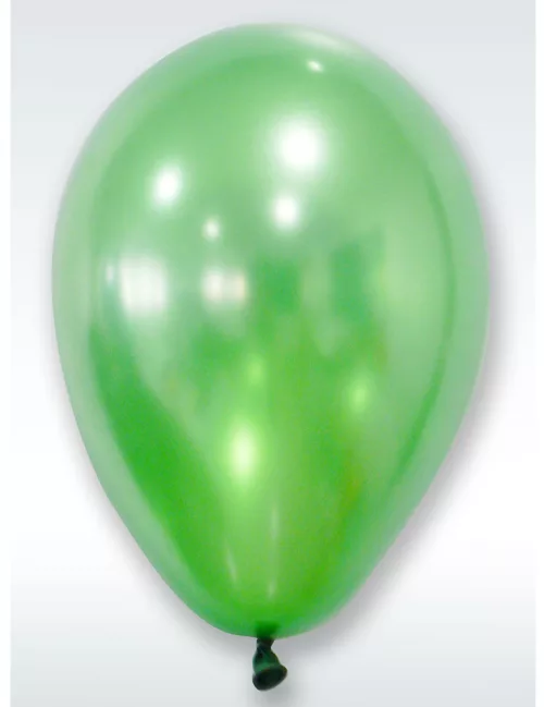 Photo du produit 50 Ballons verts métallisés