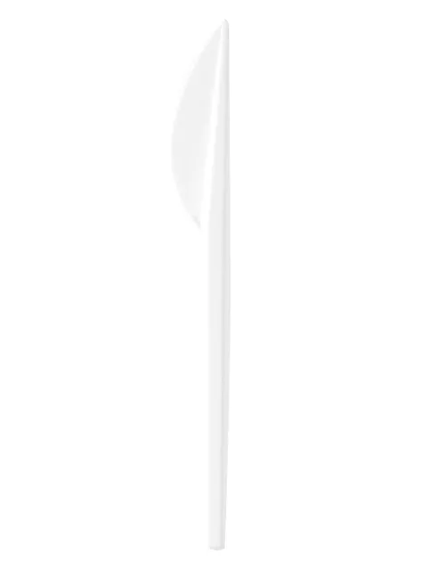 Photo du produit 50 Couteaux en plastique blanc 16.5 cm