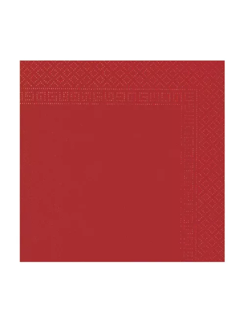 Photo du produit 50 Serviettes rouge 38 x 38 cm