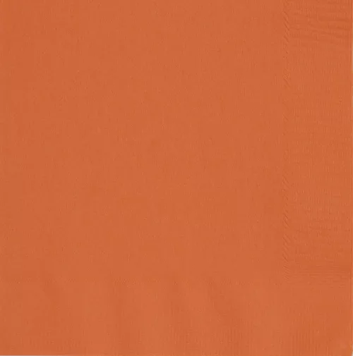 Photo du produit 50 Serviettes orange 33 x 33 cm