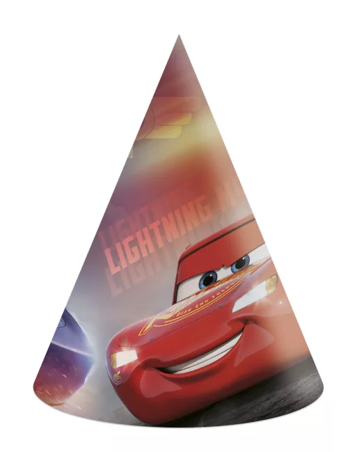 Photo du produit 6 chapeaux de fête en carton Cars 3