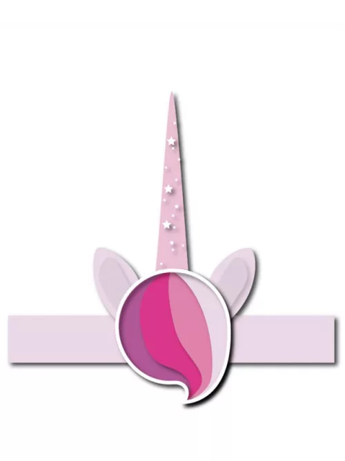 Photo du produit 6 Coiffes licorne rose