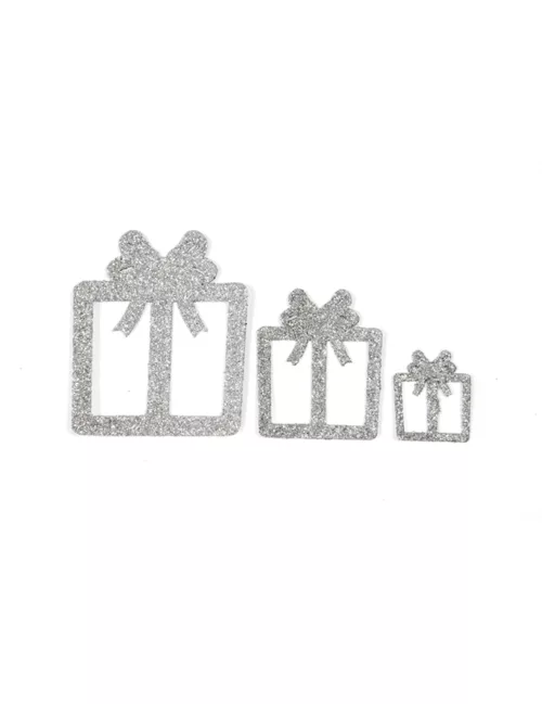 Photo du produit 6 Décorations de table cadeaux argent