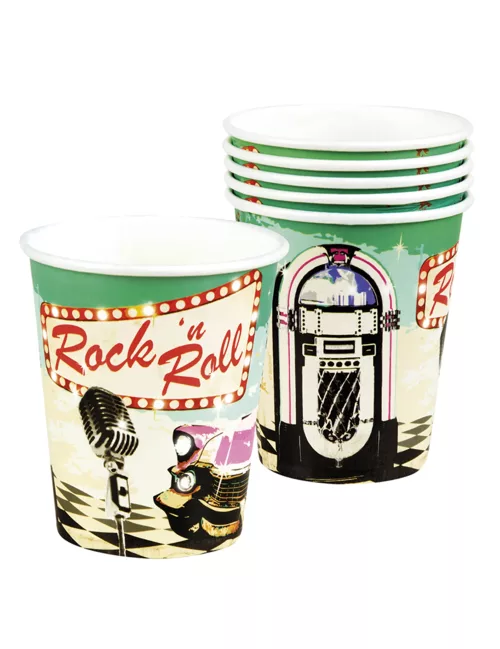 Photo du produit 6 Gobelets Rock'n roll 25 cl