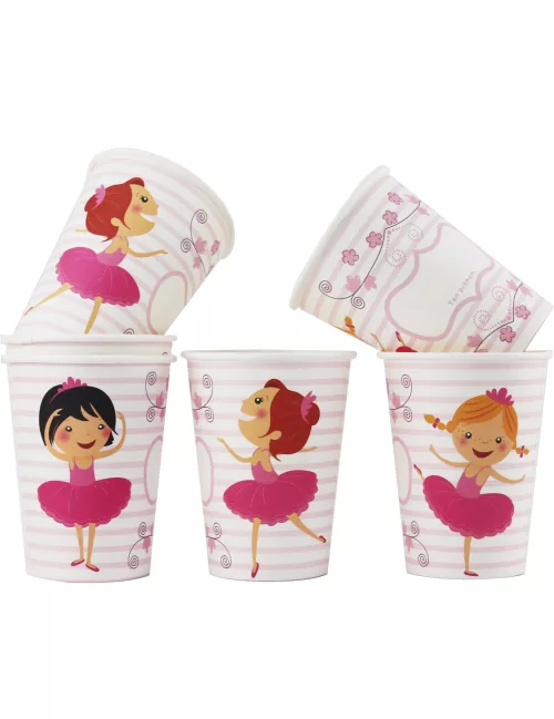 Photo du produit 6 Gobelets Ballerines 25 cl 7.5 x 9.5 cm