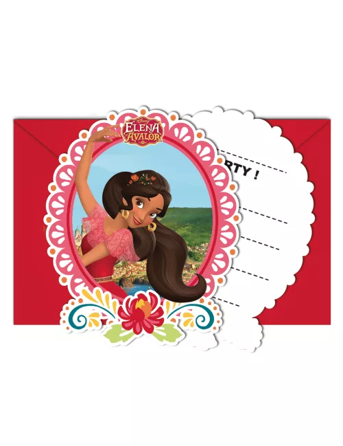 Photo du produit 6 Invitations + enveloppes Elena d'Avalor