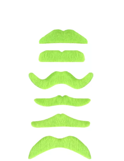 Photo du produit 1 Moustache vert fluo adulte