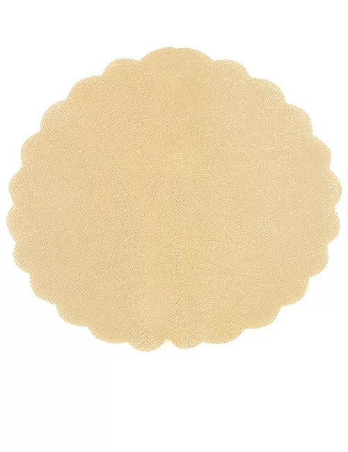 Photo du produit 6 Ronds de tulle aspect métallisé or