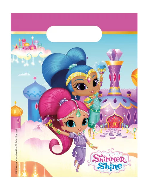 Photo du produit 6 Sacs cadeaux Shimmer and Shine 23 x 16,5 cm