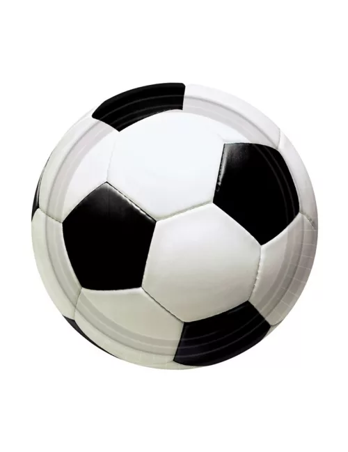 Photo du produit 8 Petites assiettes ballon de foot 18 cm