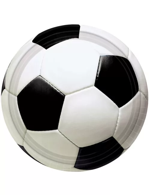 Photo du produit 8 Assiettes ballon de foot 23 cm