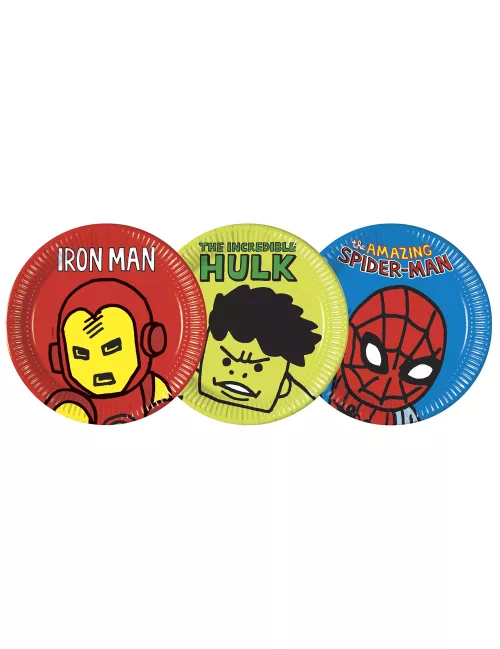Photo du produit 8 Assiettes en carton Avengers pop comic 23 cm