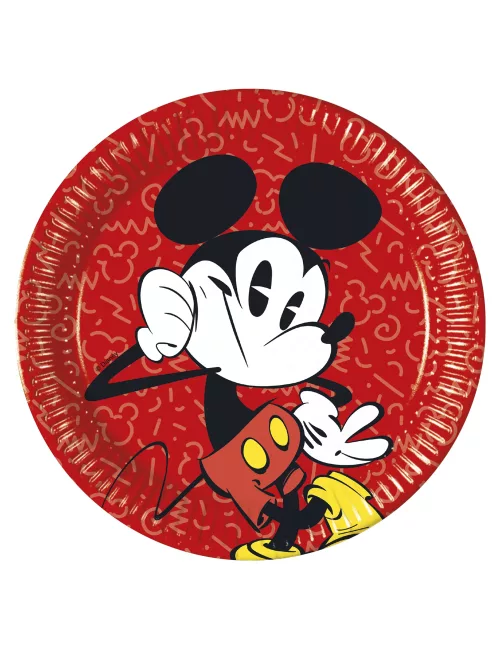 Photo du produit 8 Assiettesen carton Mickey rétro 23 cm