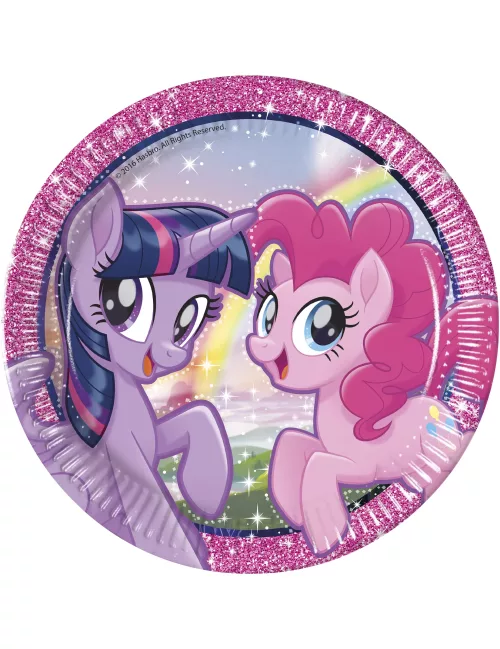 Photo du produit 8 Assiettesen carton 23cm Pony & Friends