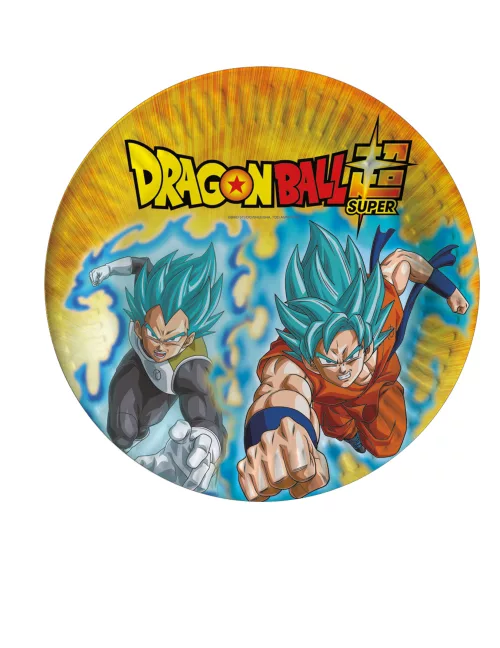 Photo du produit 8 Assiettes en carton Dragon Ball Super 23 cm