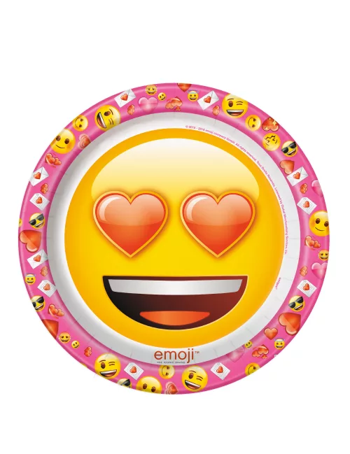 Photo du produit 8 Assiettes en carton Emoji 22 cm