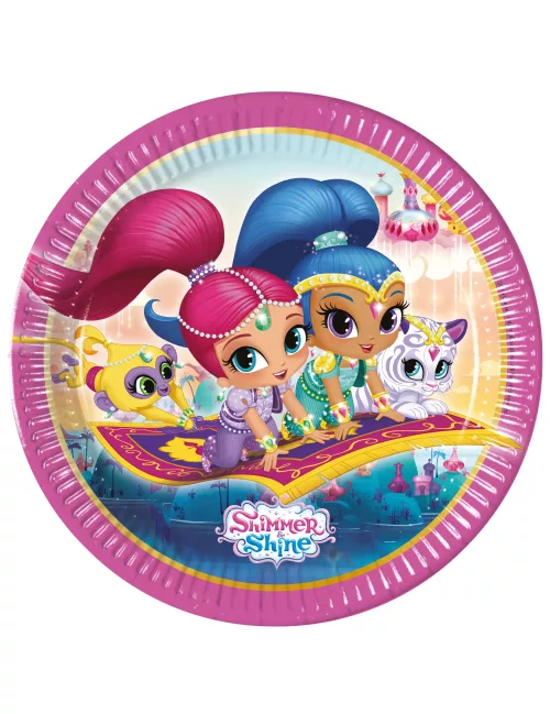 Photo du produit 8 Assiettes en carton Shimmer and Shine 23 cm