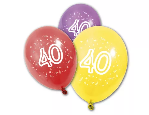 Photo du produit 8 Ballons en latex anniversaire 40 ans 30 cm